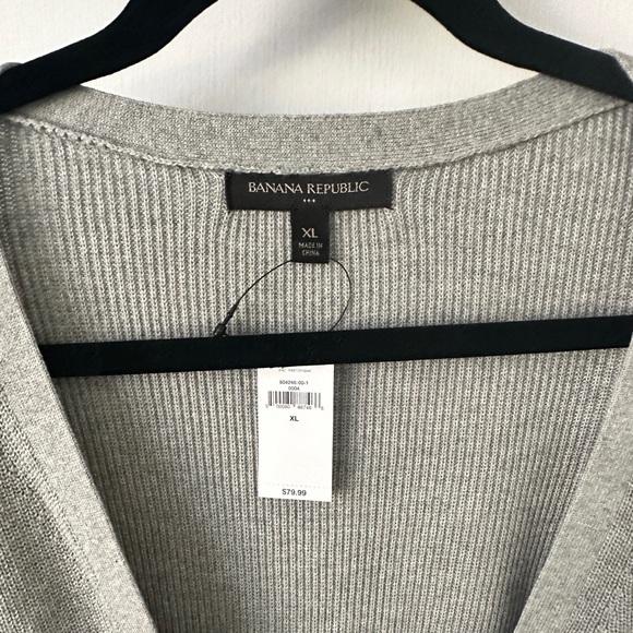 Banana Republic Factory NWT Sweater Women’s Ribbed Knit Faux Wrap - Picture 3 of 3